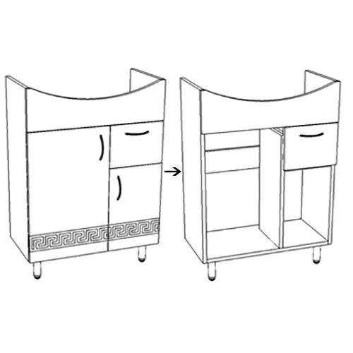 Тумба напольная Corozo Олимп 65 SD-00000651