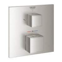 Термостатический смеситель GROHE Grohtherm Cube 24154 DC0 (24154DC0) суперсталь