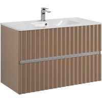 База под раковину Art&Max Еlegant AM-ELEGANT-900-2C-SO-CM-LED Капучино матовый