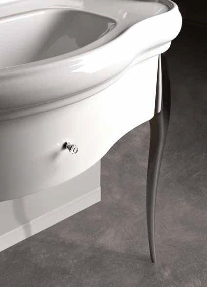 Тумба без раковины Kerasan Retro 7363K7 белый глянец