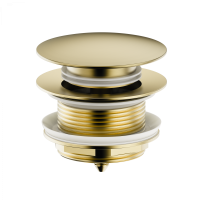 Донный клапан для ванны  WONZON & WOGHAND, брашированное золото WW-SS105-BG