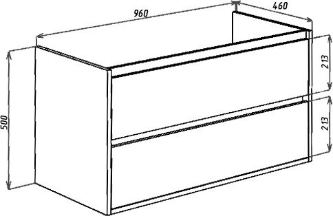 Тумба под раковину Bellezza Лоренцо 100 4639117270363