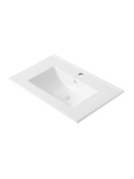 Раковина встраиваемая сверху (71,5х46,5) Orange B03-700W белый глянец