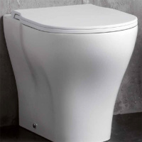 Унитаз приставной безободковый Azzurra XL XLVCTPE00000BI/(XL100/P) без сиденья