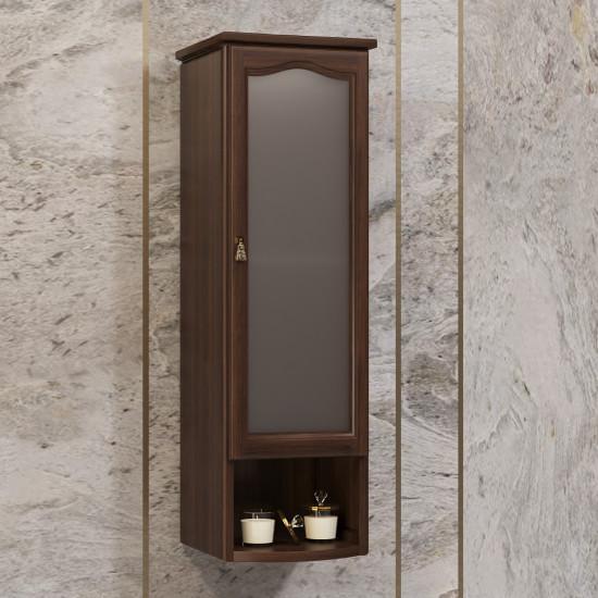 Шкаф Opadiris Риспекто подвесной, одностворчатый, цвет орех антикварный, правый, с матовым стеклом 00-00006083