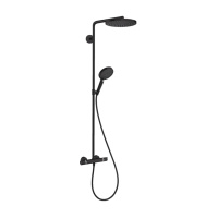 Душевая система с термостатом Hansgrohe Raindance Select S Showerpipe 240 1jet PowderRain 27633670 черный матовый 