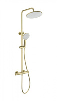 Душевая система с термостатом WONZON & WOGHAND INN 1, брашированное золото WW-B3013-T1-BG