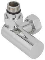 Вентиль 3D левый (цилиндр) G 1/2" НР х G 3/4" НГ Матовая Шампань 022-1402-1234