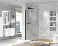 Душевая перегородка 100 см CEZARES LIBERTA LIBERTA-L-1-100-120-GR-NERO