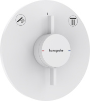 Смеситель для душа Hansgrohe DuoTurn S 75418700 матовый белый Смеситель для душа Hansgrohe DuoTurn S 75418700 матовый белый