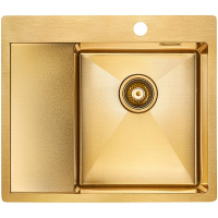 Кухонная мойка Paulmark Alster PM825951-BGR  брашированное золото правая