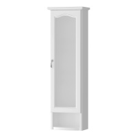 Шкаф Opadiris Риспекто подвесной, одностворчатый, цвет белый матовый, правый, с матовым стеклом 00-00006082