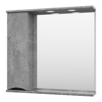 Зеркало-шкаф (80х75) Misty Атлантик 80 левый П-Атл-4080-050Л