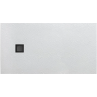 Поддон из искусственного мрамора BelBagno TRAY-MR-UNO-AH-170/70-35-W-NO с сифоном черный матовый