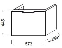 тумба под ракоивну 60 см Jacob Delafon Reve EB1130-G1C