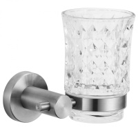 Cтакан стеклянный с настенным держателем Savol 56 S-005658
