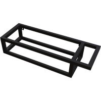 Консоль подвесная Grossman МЕТРИС-50 см 105002 черная, с полотенцедержателем