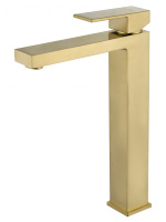 Смеситель для раковины высокий WONZON & WOGHAND CUBE, брашированное золото WW-88239016- BG Смеситель для раковины высокий WONZON & WOGHAND CUBE, брашированное золото WW-88239016- BG