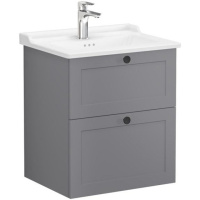 Тумба с раковиной Vitra Root Classic 60 см 68850, серый