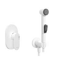 Гигиенический душ со смесителем WasserKRAFT A85056, белый