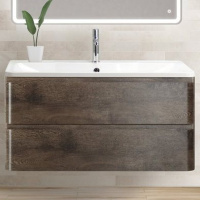 База под раковину подвесная BelBagno ALBANO-800-2C-SO-RNG Rovere Nature Grigio