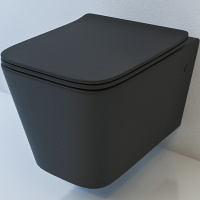 Подвесной безободковый унитаз с сиденьем микролифт beWash Kraft BKWHR105510