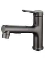 Смеситель для раковины с выдвижным изливом WONZON & WOGHAND, темный графит WW-A40862-BGG Смеситель для раковины с выдвижным изливом WONZON & WOGHAND, темный графит WW-A40862-BGG