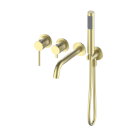 Смеситель для ванны скрытого монтажа с внутренней частью Y OL-889017-BG, золото матовое