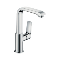 Смеситель для раковины с донным клапаном Hansgrohe Metris 31087000 хром