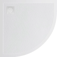 Поддон из искусственного мрамора BelBagno TRAY-MR-UNO-R-90-550-35-W-BO с сифоном белый матовый