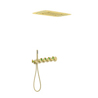 Душевая система встроенная с термостатом Timo Saona золото матовое SX-2319/17SM