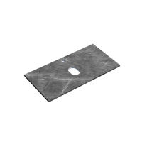 Столешница для ванной комнаты SANCOS 900х460, цвет black sky,  TT90A1