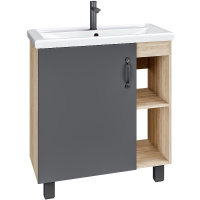 Тумба напольная Grossman ФЛАЙ-70  см 107002 дуб сонома/серая