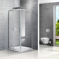 Душевой уголок Vincea  Slim VPR-2SL9012CL-R (120х90)  хром, стекло прозрачное, правый