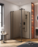 Душевой уголок (90х100) CEZARES SLIDER SLIDER-AH-1-100-90/100-BR-NERO