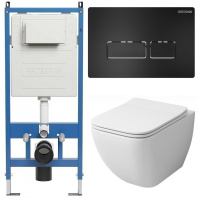 Комплект унитаза с инсталляцией Grossman Pragma 97.4447S.03.210 с клавишей смыва