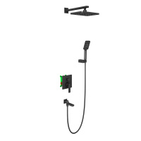 Душевая система встроенная с изливом Timo Torne SX-4399/03SM черный