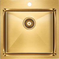 Кухонная мойка Paulmark   Kroner PM215151-BG брашированная золото