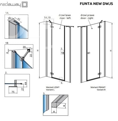 Неподвижная стенка Radaway Fuenta New/Essenza New 384090-01-01