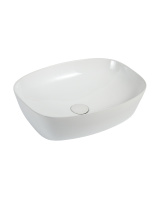 Раковина накладная (50х38) Orange  B08-500W белый глянец