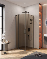 Душевой уголок (70х80) CEZARES SLIDER SLIDER-AH-1-80-70/80-BR-NERO
