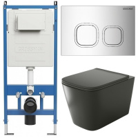 Комплект унитаза с инсталляцией Grossman Cosmo 97.4441BMS.02.100 с клавишей смыва