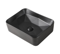 Раковина накладная (46,5х35) Orange  B02-460MB черный матовый