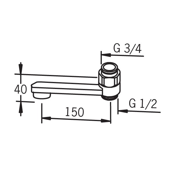 Поворотный излив с эжектором для смесителя Oras 211515