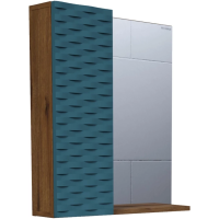 Зеркало-шкаф (67х77) Grossman Альба 206502 Лев. веллингтон/бриз