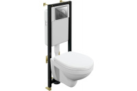 Комплект Cersanit NATURE CO DPL EO + BLACK + LEON пластик хром 64230