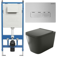 Комплект унитаза с инсталляцией Grossman Pragma 97.4441BMS.03.110 с клавишей смыва