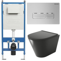 Комплект унитаза с инсталляцией Grossman Pragma 97.4477BMS.03.110 с клавишей смыва