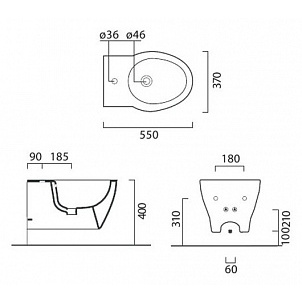 Биде подвесное Gsi Panorama 6665111