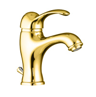 Смеситель для раковины Webert Aurora AU830102010, золото Смеситель для раковины Webert Aurora AU830102010, золото